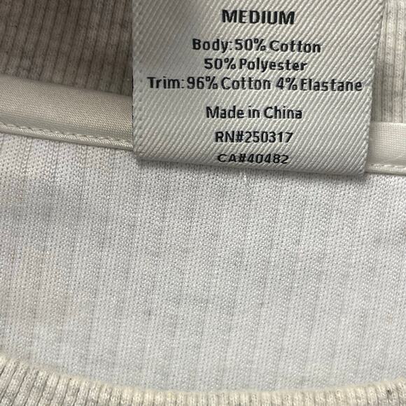 Varley Arleta Pullover Sweatshirt in Ivory Cloud Drawcord Hem Womens Medium - Picture 6 of 8